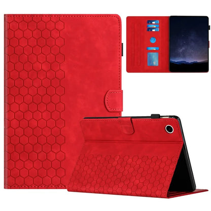 For Samsung Galaxy Tab A9+ Case Honeycomb Printed Leather Tablet Cover with Card Slot