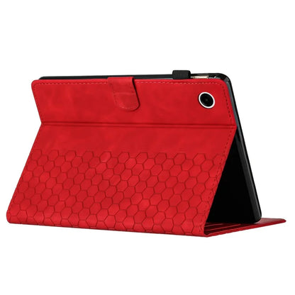 For Samsung Galaxy Tab A9+ Case Honeycomb Printed Leather Tablet Cover with Card Slot
