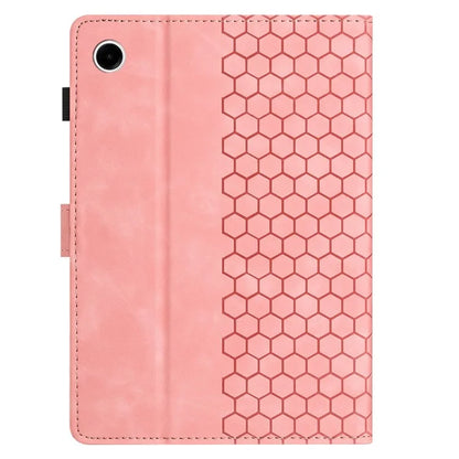 For Samsung Galaxy Tab A9+ Case Honeycomb Printed Leather Tablet Cover with Card Slot