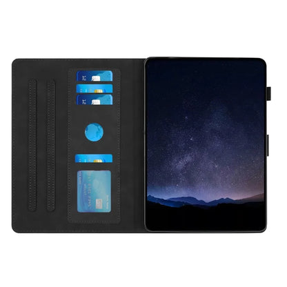For Samsung Galaxy Tab A7 Lite 8.7-inch T220  /  T225 Case Honeycomb Printed Leather Tablet Cover with Card Slot