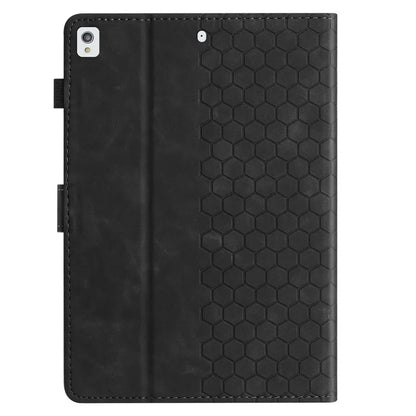 For Samsung Galaxy Tab A7 Lite 8.7-inch T220  /  T225 Case Honeycomb Printed Leather Tablet Cover with Card Slot