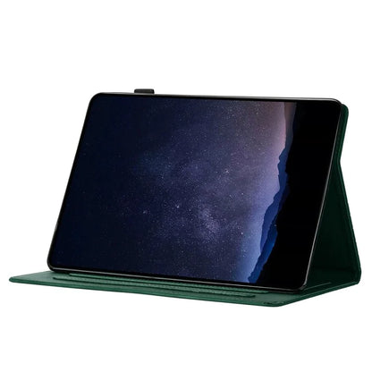 For Samsung Galaxy Tab A7 Lite 8.7-inch T220  /  T225 Case Honeycomb Printed Leather Tablet Cover with Card Slot