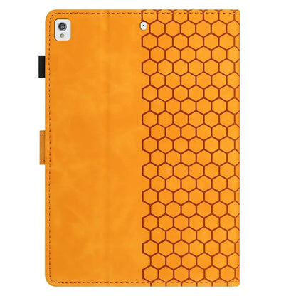 For Samsung Galaxy Tab A7 Lite 8.7-inch T220  /  T225 Case Honeycomb Printed Leather Tablet Cover with Card Slot