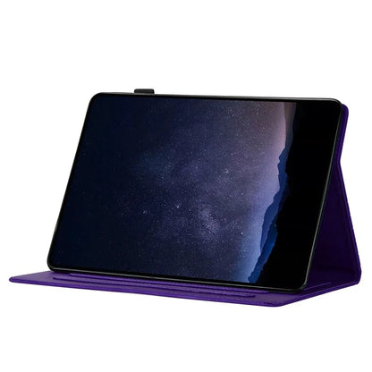 For Samsung Galaxy Tab A7 Lite 8.7-inch T220  /  T225 Case Honeycomb Printed Leather Tablet Cover with Card Slot