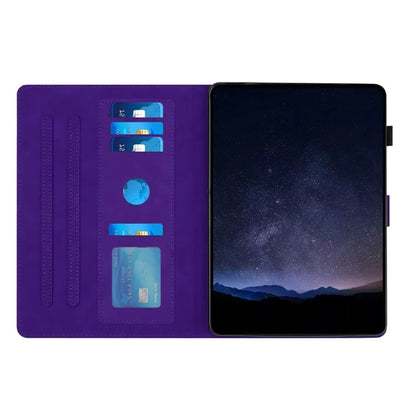 For Samsung Galaxy Tab A7 Lite 8.7-inch T220  /  T225 Case Honeycomb Printed Leather Tablet Cover with Card Slot