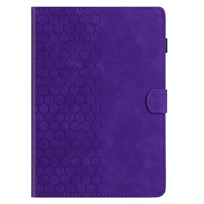 For Samsung Galaxy Tab A7 Lite 8.7-inch T220  /  T225 Case Honeycomb Printed Leather Tablet Cover with Card Slot