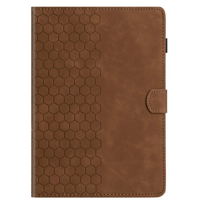For Samsung Galaxy Tab A7 Lite 8.7-inch T220  /  T225 Case Honeycomb Printed Leather Tablet Cover with Card Slot
