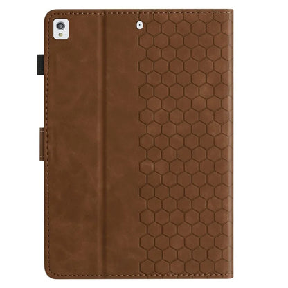For Samsung Galaxy Tab A7 Lite 8.7-inch T220  /  T225 Case Honeycomb Printed Leather Tablet Cover with Card Slot