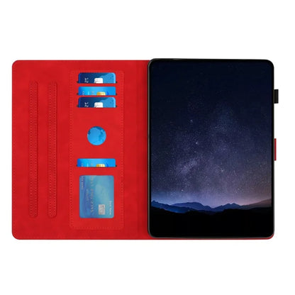 For Samsung Galaxy Tab A7 Lite 8.7-inch T220  /  T225 Case Honeycomb Printed Leather Tablet Cover with Card Slot
