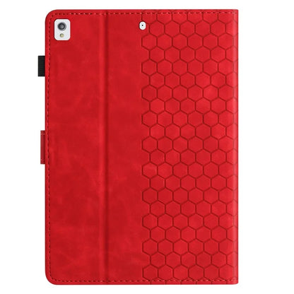 For Samsung Galaxy Tab A7 Lite 8.7-inch T220  /  T225 Case Honeycomb Printed Leather Tablet Cover with Card Slot