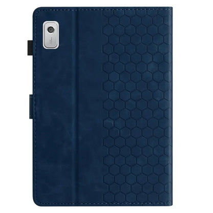 For Lenovo Tab P11 Gen 2 Case Honeycomb Printed Leather Tablet Cover with Card Slot