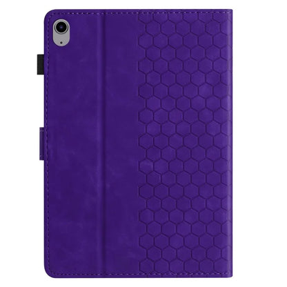 For Lenovo Tab P11 Case Honeycomb Printed Leather Tablet Cover with Card Slot