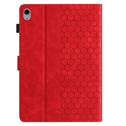 For Lenovo Tab P11 Case Honeycomb Printed Leather Tablet Cover with Card Slot