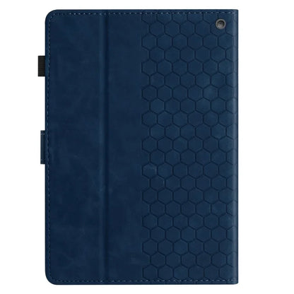 For Amazon Fire HD 10 (2021)  /  HD 10 Plus (2021) Case Honeycomb Printed Leather Tablet Cover with Card Slot