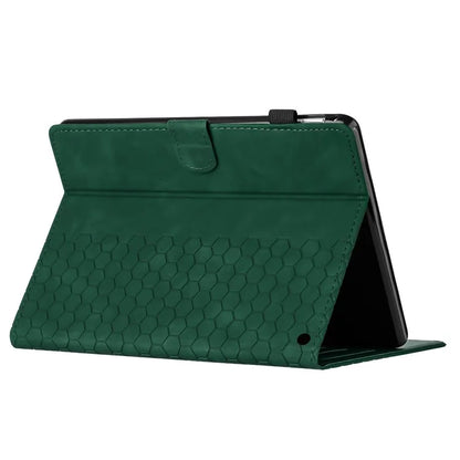 For Amazon Fire HD 10 (2021)  /  HD 10 Plus (2021) Case Honeycomb Printed Leather Tablet Cover with Card Slot