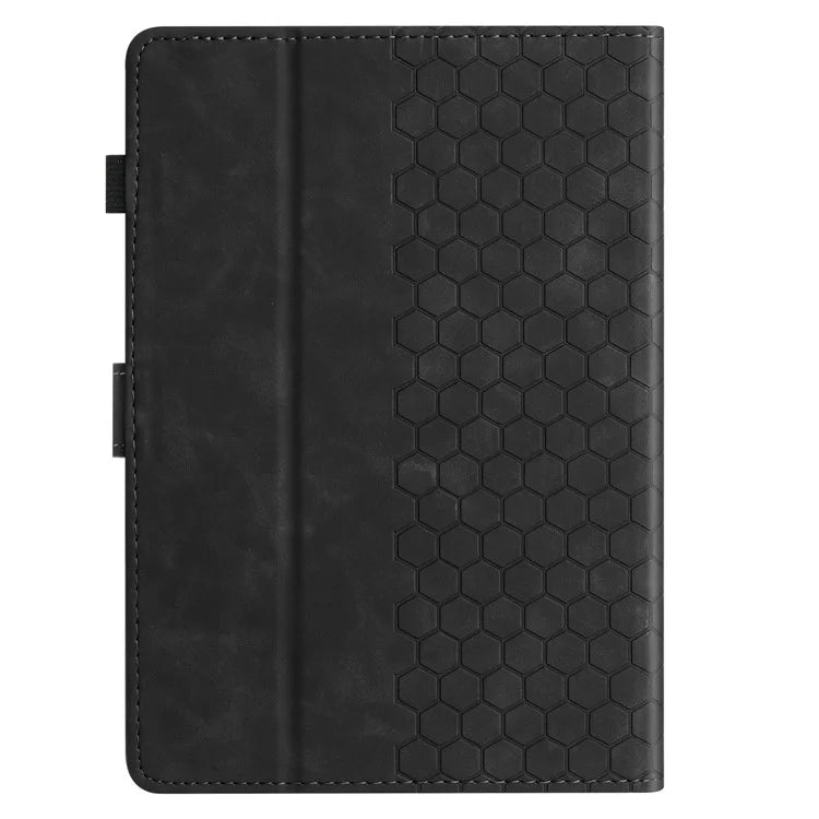 For Amazon Kindle Paperwhite 4 (2018)  /  3 (2015)  /  2 (2015)  /  1 (2015) Case Honeycomb Printed Leather Tablet Cover with Card Slot