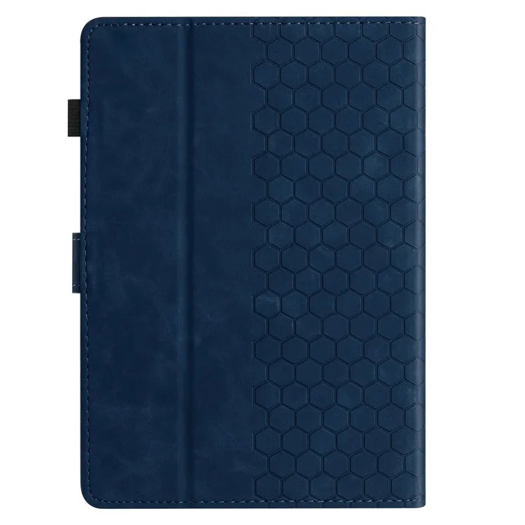 For Amazon Kindle Paperwhite 4 (2018)  /  3 (2015)  /  2 (2015)  /  1 (2015) Case Honeycomb Printed Leather Tablet Cover with Card Slot