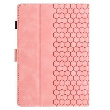 For Amazon Kindle Paperwhite 4 (2018)  /  3 (2015)  /  2 (2015)  /  1 (2015) Case Honeycomb Printed Leather Tablet Cover with Card Slot