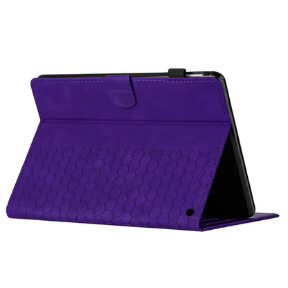 For Amazon Fire HD 8 (2022)  /  (2020) Case Honeycomb Printed Leather Tablet Cover with Card Slot