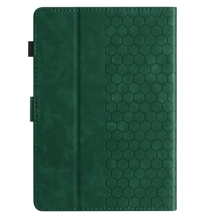 For Amazon Kindle Paperwhite (2021) Case Honeycomb Printed Leather Tablet Cover with Card Slot