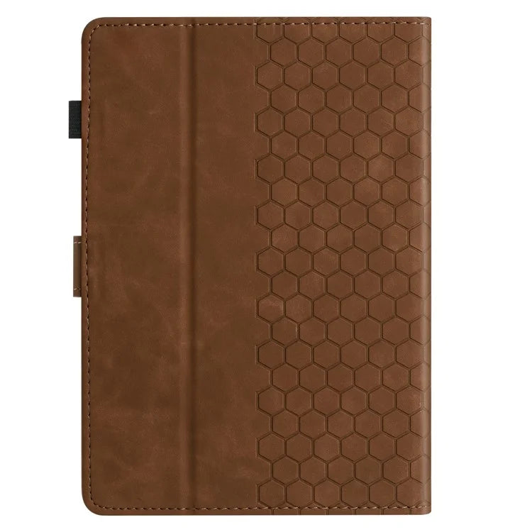 For Amazon Kindle Paperwhite (2021) Case Honeycomb Printed Leather Tablet Cover with Card Slot
