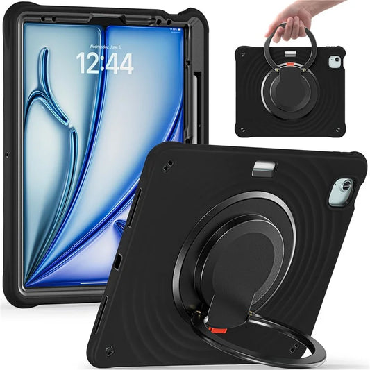 For iPad Air 13 (2024) / iPad Pro 12.9 (2022) / (2021) / (2020) / (2018) Case Kickstand PC+Silicone+TPU Tablet Cover