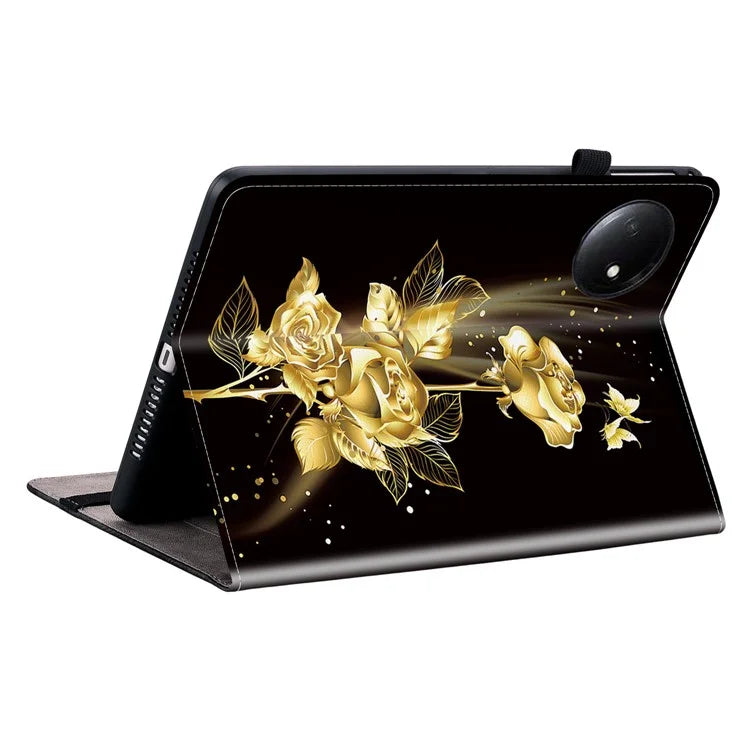 For Xiaomi Redmi Pad SE 4G 8.7 inch Leather Case Pattern Printed Stand Tablet Cover with Card Slots