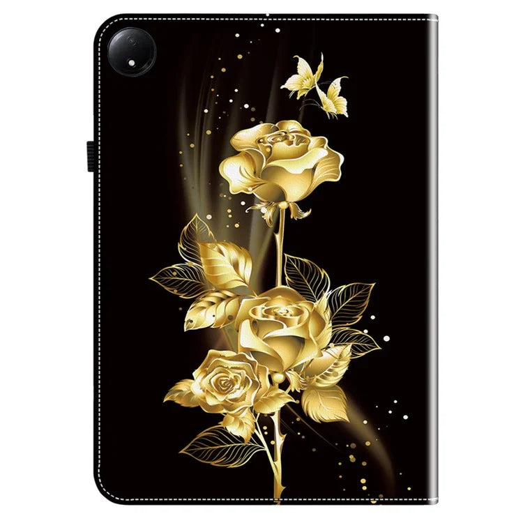 For Xiaomi Redmi Pad SE 4G 8.7 inch Leather Case Pattern Printed Stand Tablet Cover with Card Slots