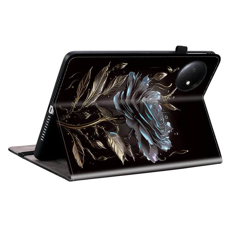 For Xiaomi Redmi Pad SE 4G 8.7 inch Leather Case Pattern Printed Stand Tablet Cover with Card Slots