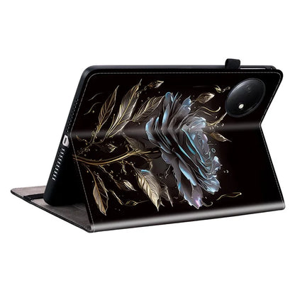 For Xiaomi Redmi Pad SE 4G 8.7 inch Leather Case Pattern Printed Stand Tablet Cover with Card Slots