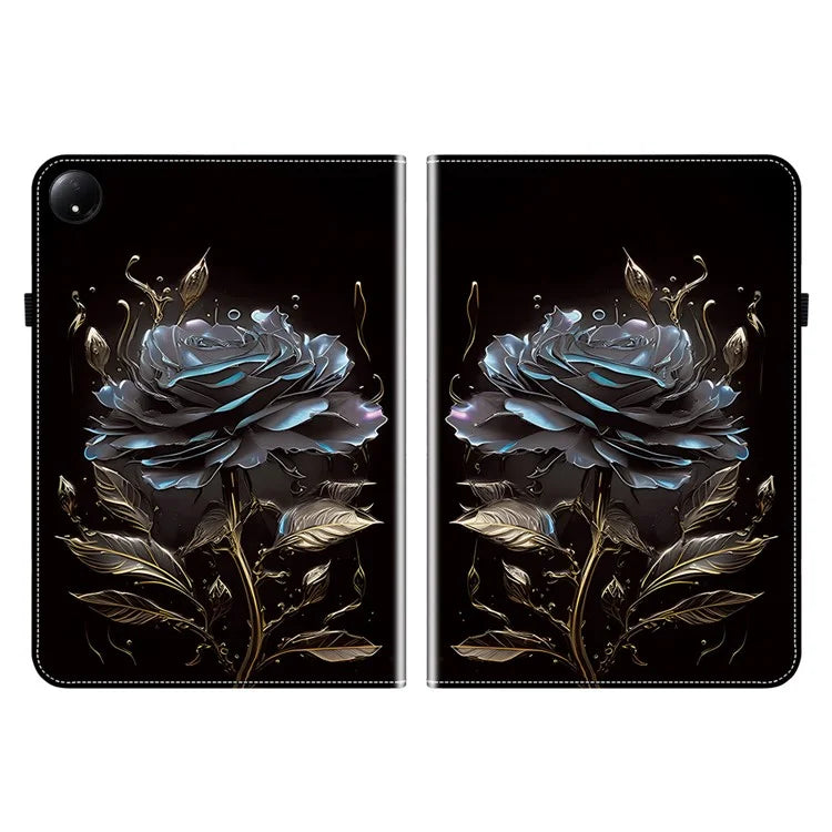 For Xiaomi Redmi Pad SE 4G 8.7 inch Leather Case Pattern Printed Stand Tablet Cover with Card Slots