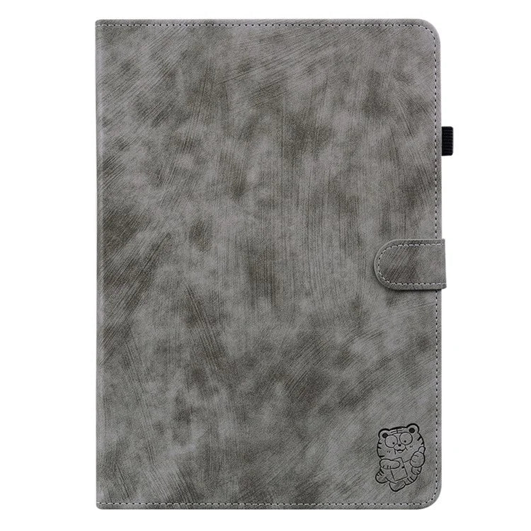 For Xiaomi Redmi Pad SE 4G 8.7 inch Cases Tiger Imprint Anti-Scratch PU Leather Tablet Cover