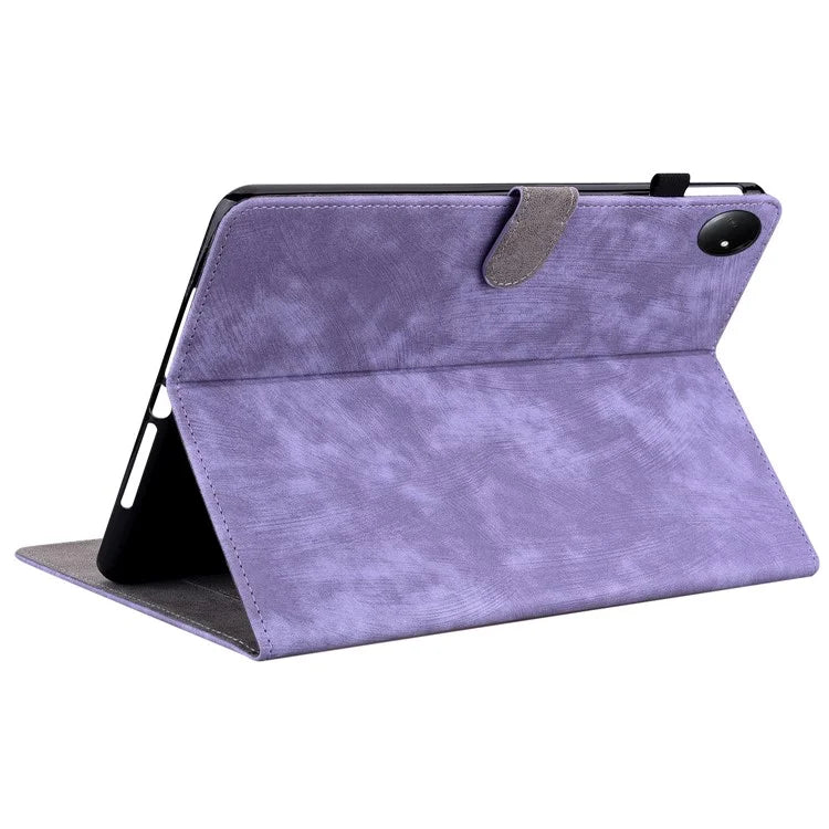 For Xiaomi Redmi Pad SE 4G 8.7 inch Cases Tiger Imprint Anti-Scratch PU Leather Tablet Cover