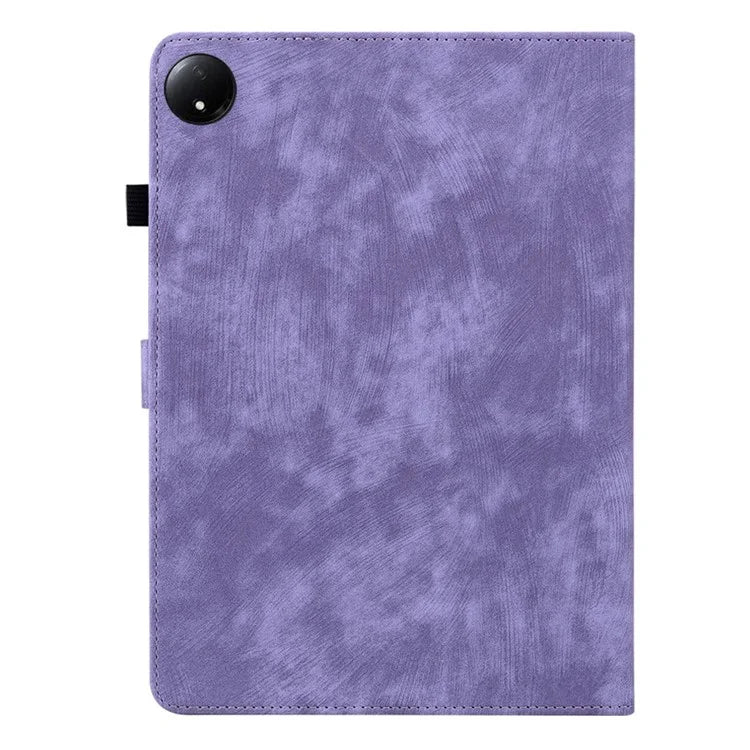 For Xiaomi Redmi Pad SE 4G 8.7 inch Cases Tiger Imprint Anti-Scratch PU Leather Tablet Cover