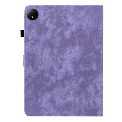 For Xiaomi Redmi Pad SE 4G 8.7 inch Cases Tiger Imprint Anti-Scratch PU Leather Tablet Cover