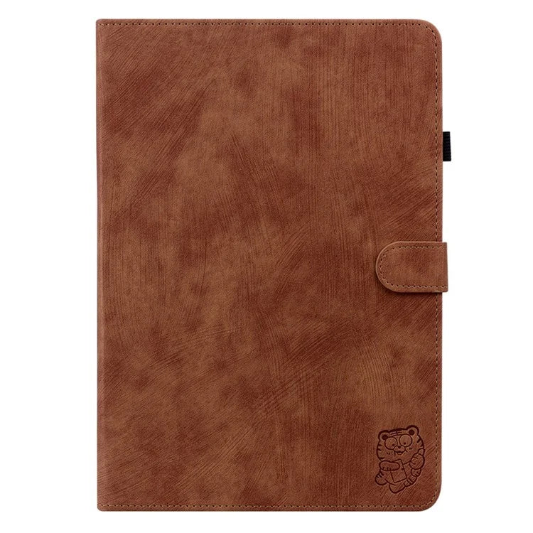 For Xiaomi Redmi Pad SE 4G 8.7 inch Cases Tiger Imprint Anti-Scratch PU Leather Tablet Cover