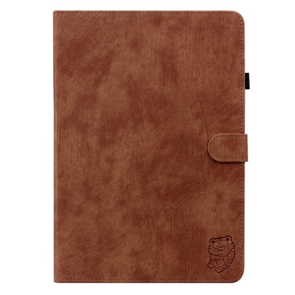 For Xiaomi Redmi Pad SE 4G 8.7 inch Cases Tiger Imprint Anti-Scratch PU Leather Tablet Cover
