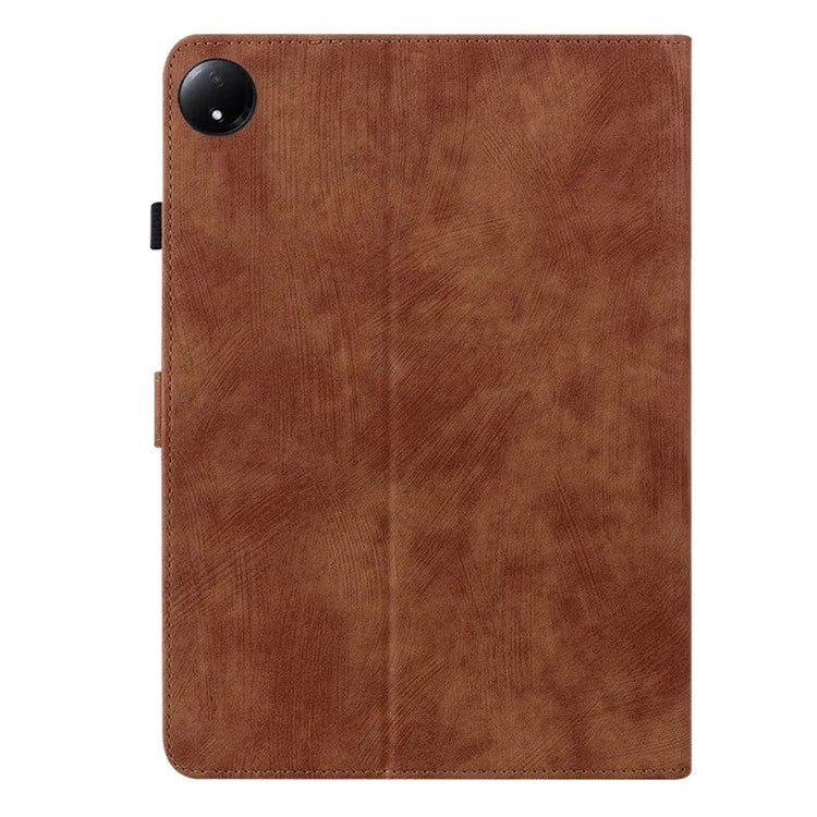 For Xiaomi Redmi Pad SE 4G 8.7 inch Cases Tiger Imprint Anti-Scratch PU Leather Tablet Cover