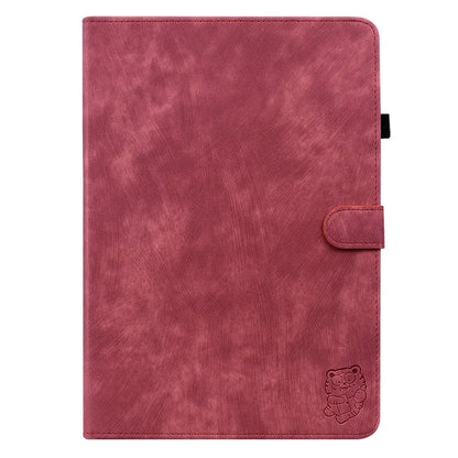 For Xiaomi Redmi Pad SE 4G 8.7 inch Cases Tiger Imprint Anti-Scratch PU Leather Tablet Cover