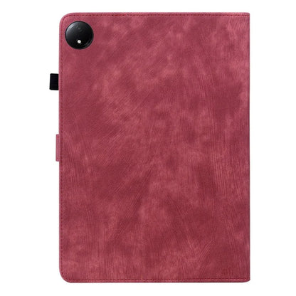 For Xiaomi Redmi Pad SE 4G 8.7 inch Cases Tiger Imprint Anti-Scratch PU Leather Tablet Cover
