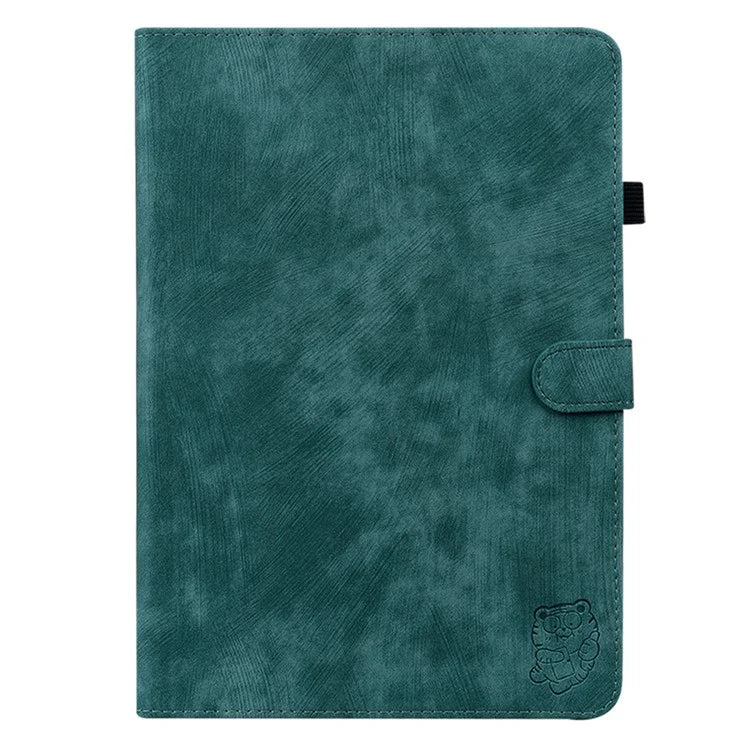 For Xiaomi Redmi Pad SE 4G 8.7 inch Cases Tiger Imprint Anti-Scratch PU Leather Tablet Cover
