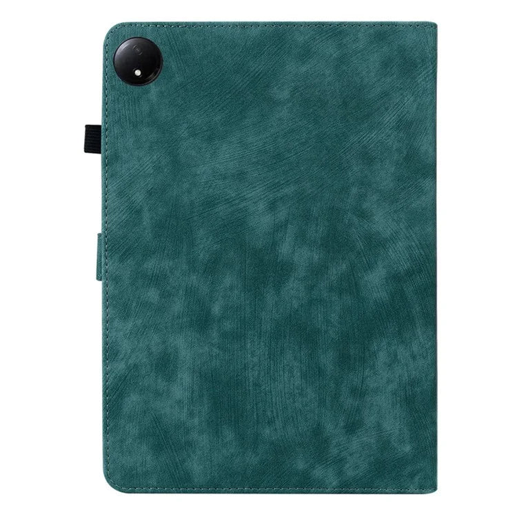 For Xiaomi Redmi Pad SE 4G 8.7 inch Cases Tiger Imprint Anti-Scratch PU Leather Tablet Cover