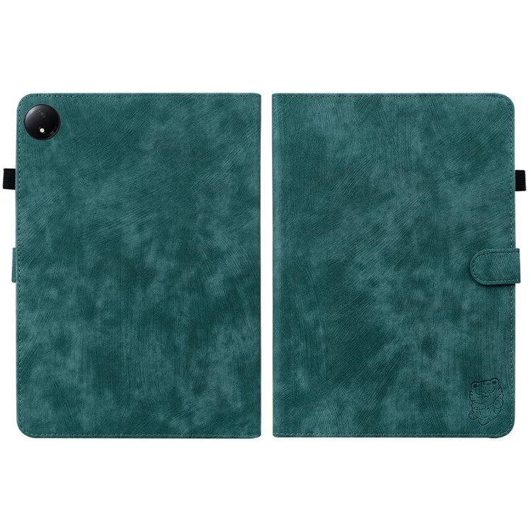 For Xiaomi Redmi Pad SE 4G 8.7 inch Cases Tiger Imprint Anti-Scratch PU Leather Tablet Cover