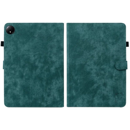 For Xiaomi Redmi Pad SE 4G 8.7 inch Cases Tiger Imprint Anti-Scratch PU Leather Tablet Cover