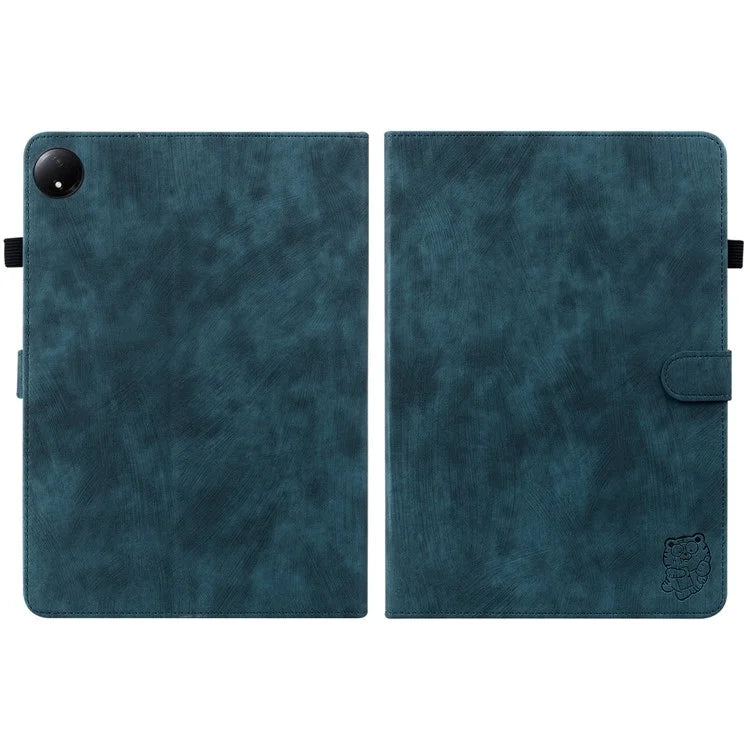 For Xiaomi Redmi Pad SE 4G 8.7 inch Cases Tiger Imprint Anti-Scratch PU Leather Tablet Cover