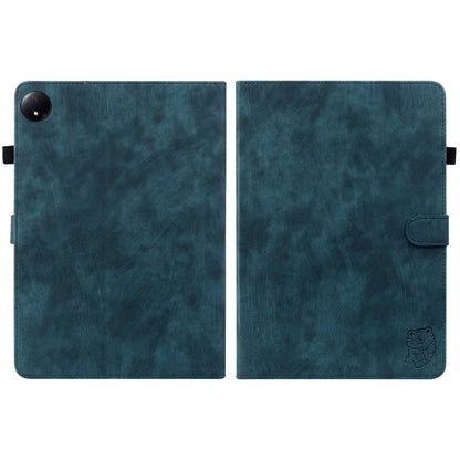 For Xiaomi Redmi Pad SE 4G 8.7 inch Cases Tiger Imprint Anti-Scratch PU Leather Tablet Cover
