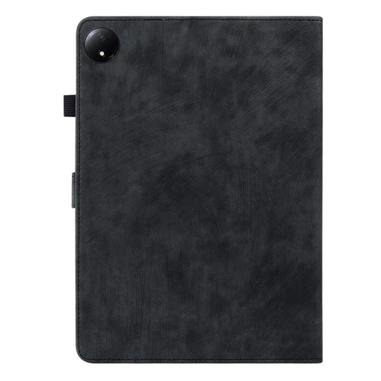 For Xiaomi Redmi Pad SE 4G 8.7 inch Cases Tiger Imprint Anti-Scratch PU Leather Tablet Cover