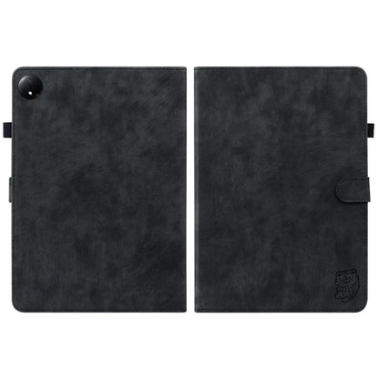 For Xiaomi Redmi Pad SE 4G 8.7 inch Cases Tiger Imprint Anti-Scratch PU Leather Tablet Cover