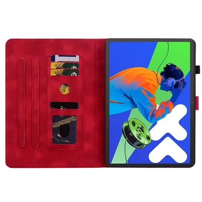 For Lenovo Tab P12 Pro 12.7 2025 / Xiaoxin Pad Pro 12.7 (2025) Case Lily Flower Imprint Card Slots Leather Tablet Cover