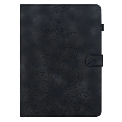 For Lenovo Tab P12 Pro 12.7 2025 / Xiaoxin Pad Pro 12.7 (2025) Case Lily Flower Imprint Card Slots Leather Tablet Cover